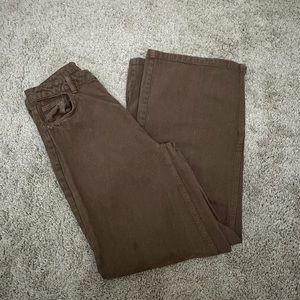 Brown wide leg Bershka jeans